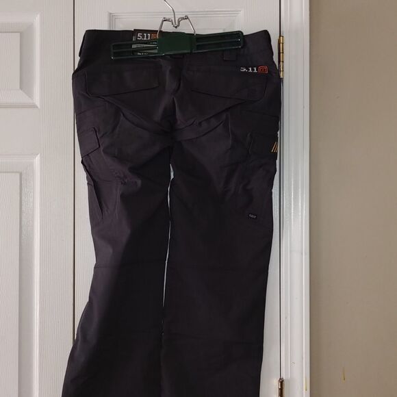 5.11 Tactical Women's Stryke Pants Nascar logo Sz 8 unhemmed - Picture 6 of 13
